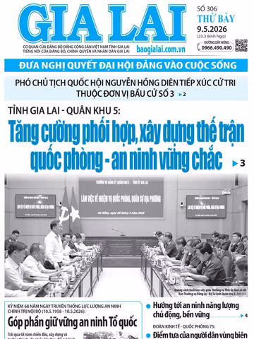 Báo Gia Lai số thứ bảy ngày 9-5-2026