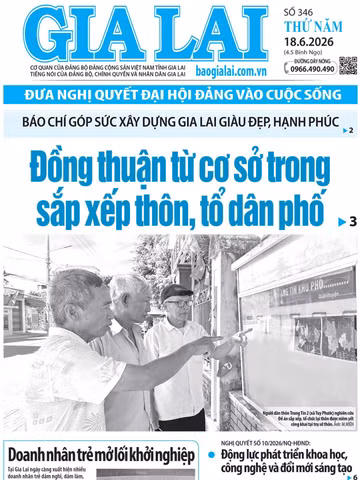 Báo Gia Lai số thứ năm ngày 18-6-2026