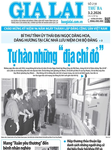 Báo Gia Lai số thứ ba ngày 3-2-2026