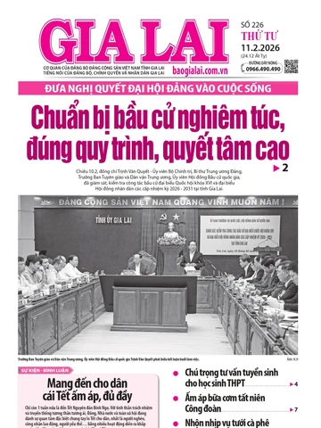 Báo Gia Lai số thứ tư ngày 11-2-2026