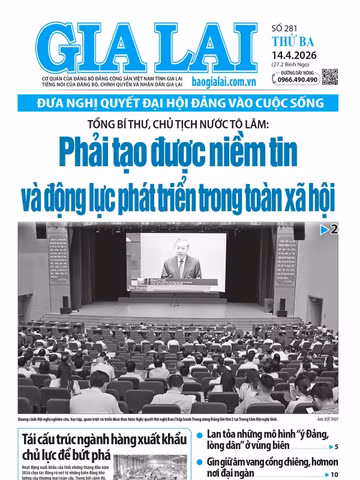 Báo Gia Lai số thứ ba ngày 14-4-2026