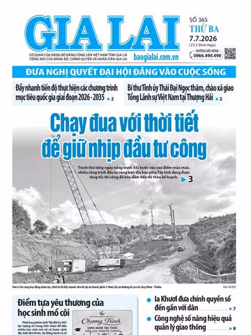 Báo Gia Lai số thứ ba ngày 7-7-2026
