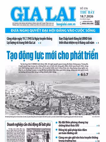 Báo Gia Lai số thứ bảy ngày 18-7-2026