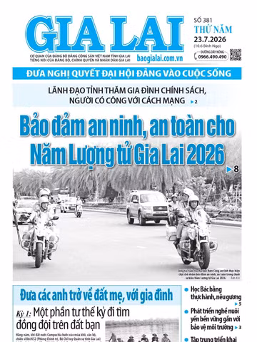 Báo Gia Lai số thứ năm ngày 23-7-2026
