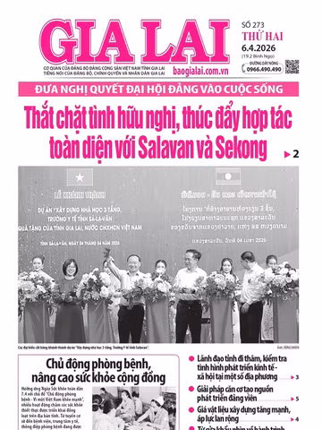 Báo Gia Lai số thứ hai ngày 6-4-2026