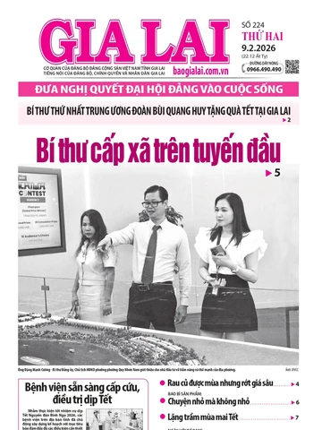 Báo Gia Lai số thứ hai ngày 9-2-2026