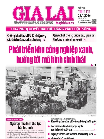 Báo Gia Lai số thứ tư ngày 28-1-2026