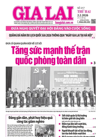 Báo Gia Lai số thứ hai ngày 2-2-2026