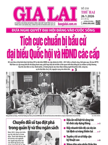 Báo Gia Lai số thứ hai ngày 26-1-2026