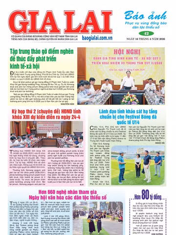 Báo Ảnh Gia Lai ngày 16-4-2026
