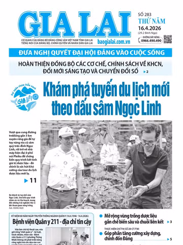 Báo Gia Lai số thứ năm ngày 16-4-2026