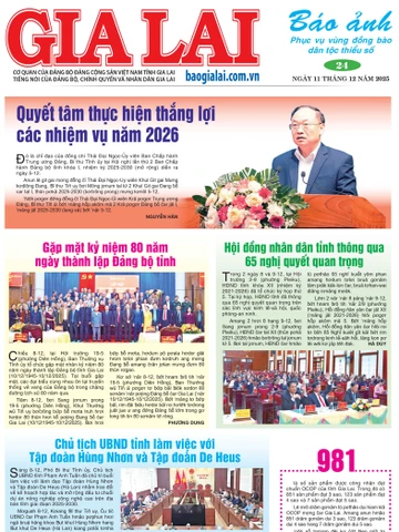 Báo Ảnh Gia Lai ngày 11-12-2025
