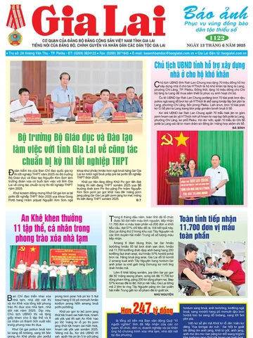Báo Ảnh Gia Lai ngày 13-6-2025