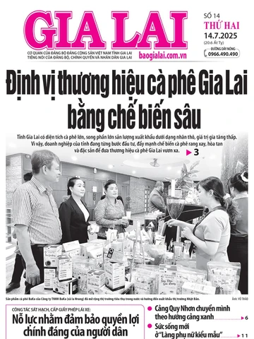 Báo Gia Lai số thứ hai ngày 14-7-2025