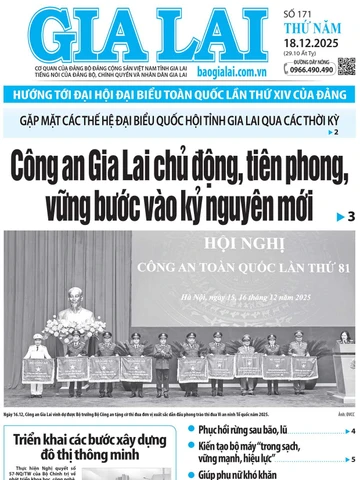 Báo Gia Lai số thứ năm ngày 18-12-2025