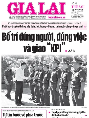 Báo Gia Lai số thứ sáu ngày 18-7-2025