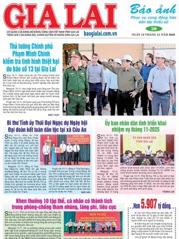 Báo Ảnh Gia Lai ngày 14-11-2025