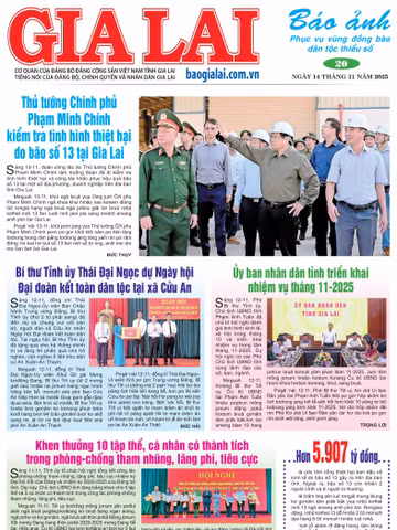 Báo Ảnh Gia Lai ngày 14-11-2025
