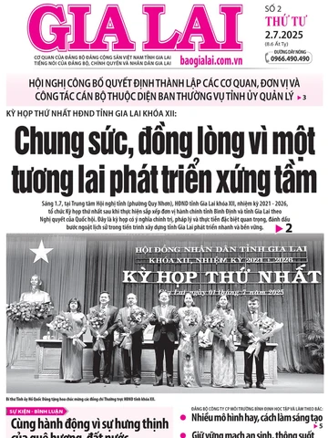 Báo Gia Lai số thứ tư ngày 2-7-2025