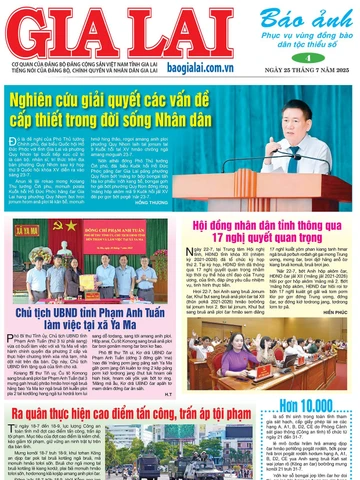 Báo Ảnh Gia Lai ngày 25-7-2025