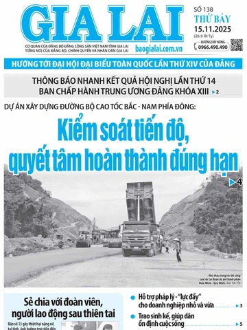 Báo Gia Lai số thứ bảy ngày 15-11-2025