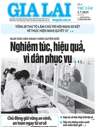 Báo Gia Lai số thứ năm ngày 3-7-2025