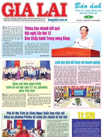 Báo Ảnh Gia Lai ngày 1-8-2025