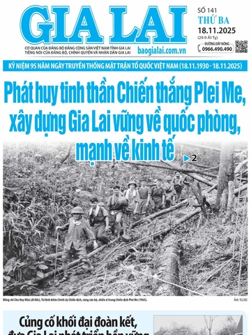 Báo Gia Lai số thứ ba ngày 18-11-2025