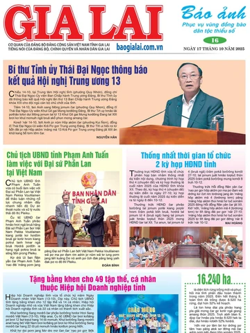 Báo Ảnh Gia Lai ngày 17-10-2025