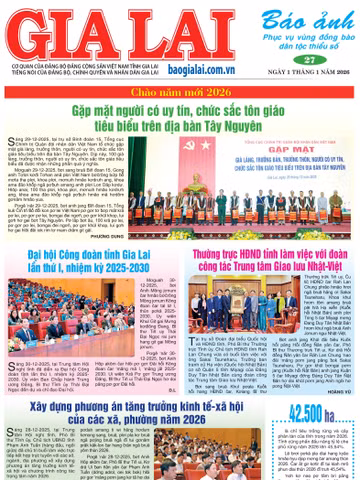 Báo Ảnh Gia Lai ngày 1-1-2026