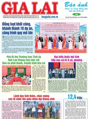 Báo Ảnh Gia Lai ngày 25-12-2025