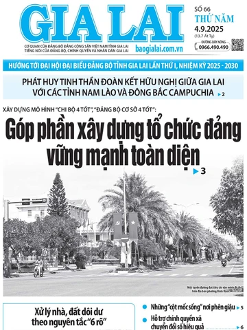 Báo Gia Lai số thứ năm ngày 4-9-2025