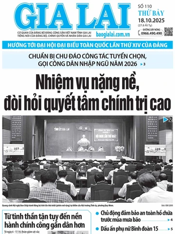 Báo Gia Lai số thứ bảy ngày 18-10-2025