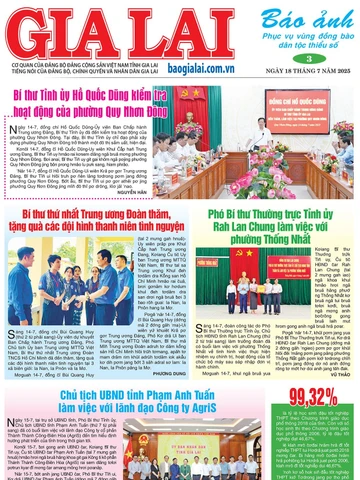 Báo Ảnh Gia Lai ngày 18-7-2025