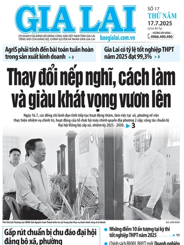 Báo Gia Lai số thứ năm ngày 17-7-2025