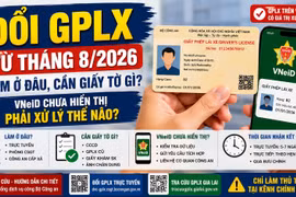 Đổi giấy phép lái xe tháng 8/2026: Làm ở đâu, cần giấy tờ gì?