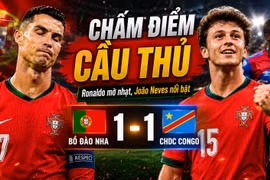 Chấm điểm cầu thủ Bồ Đào Nha sau trận hòa CHDC Congo: Ronaldo gây thất vọng