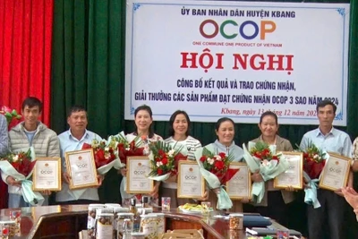 Kbang có thêm 14 sản phẩm đạt OCOP 3 sao