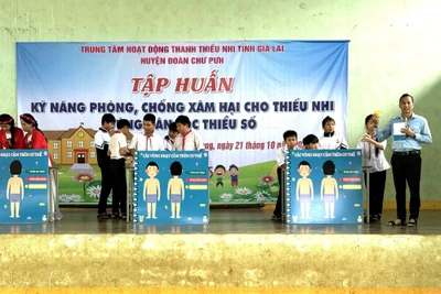 Trang bị kỹ năng phòng-chống xâm hại cho hơn 300 thiếu nhi huyện Chư Pưh