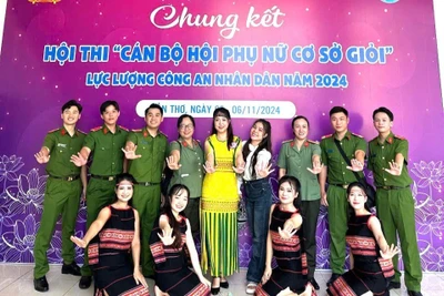 Công an Gia Lai đạt giải nhì Hội thi Cán bộ Hội Phụ nữ cơ sở giỏi