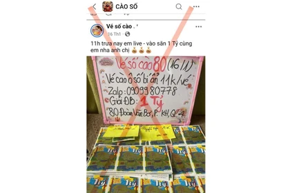 Chơi “xổ số cào online”, 1 phụ nữ bị lừa hơn 100 triệu đồng.