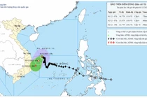 Bão số 15 suy yếu sớm hơn dự kiến, gió cấp 8, di chuyển chậm