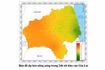 Khu vực phía Tây tỉnh Gia Lai có nắng nóng từ 35-37 độ C