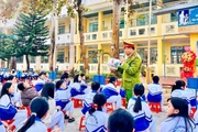 Gần 1.700 học sinh tham gia ngoại khóa “Em là hiệp sĩ giao thông”