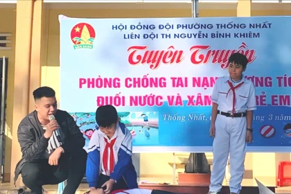 Hơn 1.000 học sinh tham gia tuyên truyền phòng, chống tai nạn thương tích và đuối nước