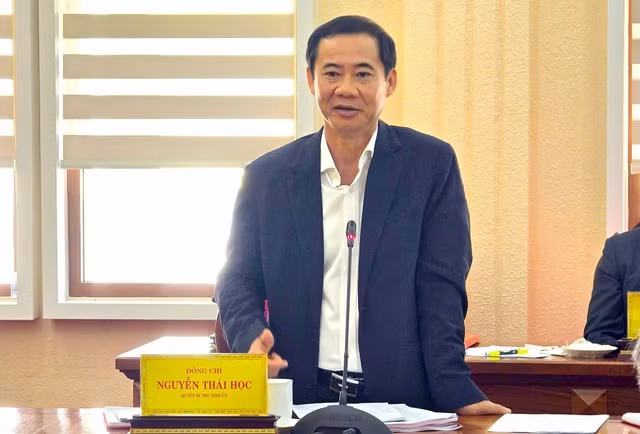Ông Nguyễn Thái Học, quyền Bí thư Tỉnh ủy Lâm Đồng.
