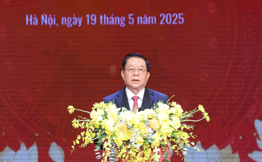 Trưởng ban Tuyên giáo và Dân vận Trung ương Nguyễn Trọng Nghĩa phát biểu tại lễ trao giải (Nguồn: Daibieunhandan) z6618531182474-8d442d74bc276871bf8b49d5e1626c4d-2.jpg