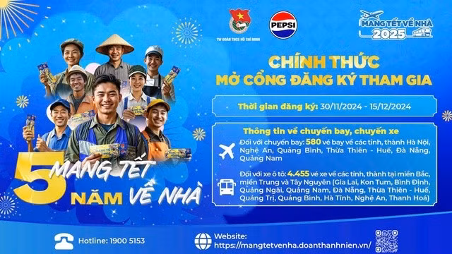 Sinh viên, thanh niên công nhân và người lao động khó khăn hãy nhanh tay đăng ký để nhận những suất vé miễn phí về quê đón tết
