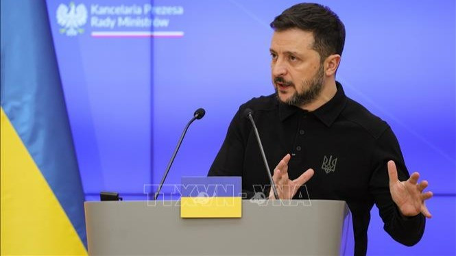 Tổng thống Ukraine Volodymyr Zelensky. Ảnh tư liệu: PAP/TTXVN image-25.jpg