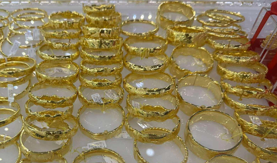 Giá vàng neo cao lịch sử 146,4 triệu đồng/lượng. Ảnh: P.V 4041b978-8e34-4fdb-ab6f-ad819b410c1e.jpg